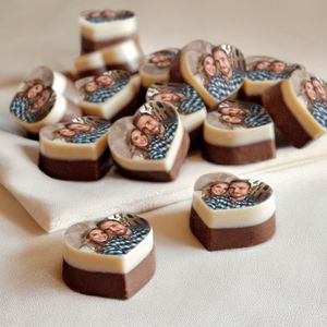 Fotochocolaatjes in blister - 25 stuks - Hart