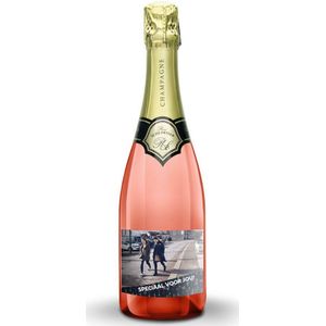 Champagne met bedrukt etiket - René Schloesser rosé (750ml)