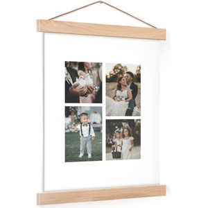 Gepersonaliseerde poster met houten posterhanger 20x30