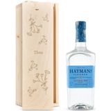 Gin in gegraveerde kist - Hayman's London Dry