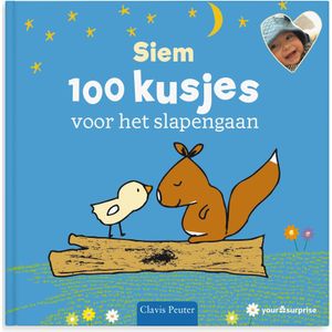 Boek met naam en foto - 100 kusjes voor het slapengaan - Softcover