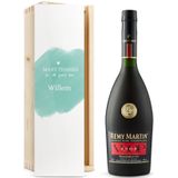 Cognac in bedrukte kist - Rémy Martin VSOP
