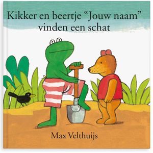 Boek met naam en foto - Kikker en Beertje vinden een schat - Hardcover