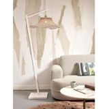 Vloerlamp Ibiza - Bamboe Wit/Naturel - 83x65x176cm