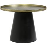 Ronde Salontafel Popeta - Antiek Brons/Zwart - Ø60 x 44 cm