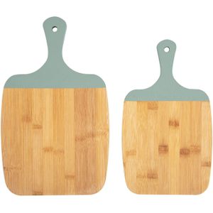 Present Time Snijplank set Gourmet - Groen - 23x38 cm - Modern,Scandinavisch