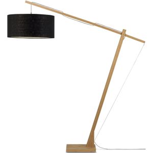 Vloerlamp Montblanc - Bamboe/Zwart - 175x60x207cm