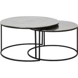 Salontafel Thizas - Ruw nikkel/Zwart - S/2
