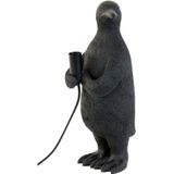 Tafellamp Penguin - Zwart - 21x17x41cm