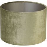 Cilinder Lampenkap Gemstone - Olijfgroen - Ø30x21cm