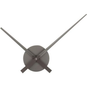 Wandklok Little Big Time Mini Metallic - Grijs - Ø41cm