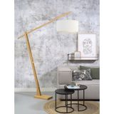 Vloerlamp Montblanc - Bamboe/Wit - 175x47x207cm
