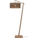 GOOD&MOJO Vloerlamp Java - Bamboe/Zwart - 75x50x176cm - - Staande Lamp Voor Woonkamer - Slaapkamer