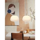 it's about RoMi Hanglamp Sapporo - Wit - 34.2x34.2x30cm - Modern - Hanglampen Eetkamer, Slaapkamer, Woonkamer