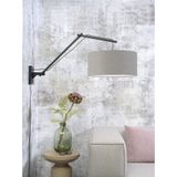 Wandlamp Andes - Bamboe Zwart/Lichtgrijs - 95x47x55cm