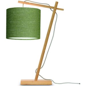 Tafellamp Andes - Bamboe/Groen - 30x18x46cm