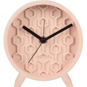 Wekker Honeycomb - Roze - Ø13cm