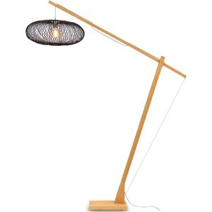 Vloerlamp Cango - Bamboe/Zwart - 175x60x207cm