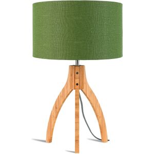 Tafellamp Annapurna - Groen/Bamboe - Ø36cm