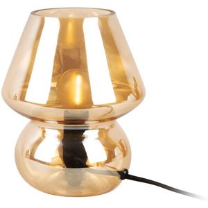 Tafellamp Glass Vintage - Amberbruin - Ø16cm