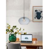 it's about RoMi Hanglamp Bologna - Grijs - 35x35x23cm - Modern - Hanglampen Eetkamer, Slaapkamer, Woonkamer