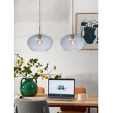 it's about RoMi Hanglamp Bologna - Grijs - 35x35x23cm - Modern - Hanglampen Eetkamer, Slaapkamer, Woonkamer