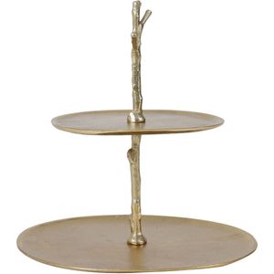 Light & Living Etagère Tresa - Goud - 2 Laags - Luxe