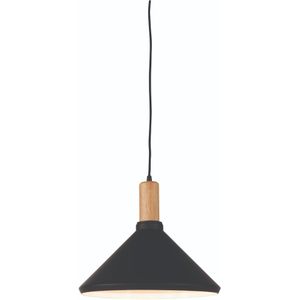 Hanglamp Melbourne - Hout/Zwart - Ø35x30cm