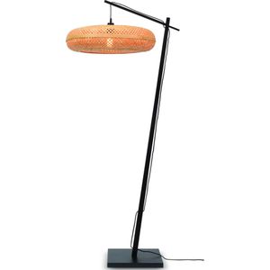 Vloerlamp Palawan - Bamboe Zwart/Naturel - Ø77cm