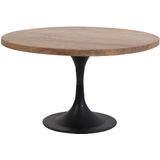 Salontafel Ø70x40 cm BIBOCA acacia hout-zwart
