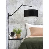 Wandlamp Andes - Bamboe Zwart/Zwart - 95x47x55cm
