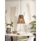 GOOD&MOJO Hanglamp Merapi - Bamboe/Zwart - 40x40x42cm - Modern - Hanglampen Eetkame - Slaapkame