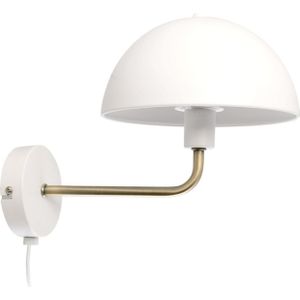 Wandlamp Bonnet - Metaal Wit - Ø20x18cm