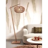 GOOD&MOJO Vloerlamp Madeira - Bamboe/Rotan - 74x48x176cm - Modern - Staande Lamp Voor Woonkamer