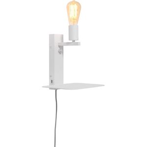Wandlamp Florence - Wit - 24x22x25cm