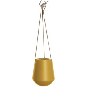 Hangende plantenpot Skittle - Mat Okergeel - 13.5x13.5x15 cm