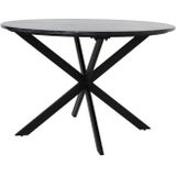 Ronde Eettafel Tomochi - Marmer Zwart - Ø120x78 cm