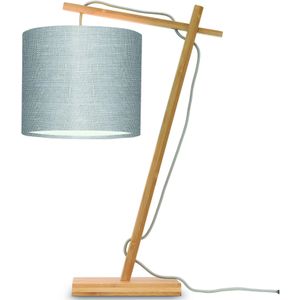 Tafellamp Andes - Bamboe/Lichtgrijs - 30x18x46cm
