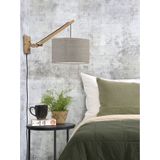 Wandlamp Andes - Bamboe/Taupe - 50x32x45cm