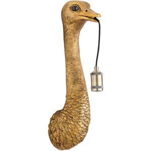 Light & Living Wandlamp Ostrich - Antiek Brons - 18x15.5x57.5cm - Binnen Modern