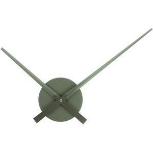 Wandklok Little Big Time Mini Metallic - Groen - Ø41cm