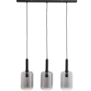 Hanglamp Lekar - Smoke Glas - 100x22x32cm - 3L
