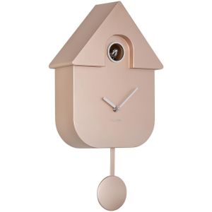 Karlsson Koekoeksklok Modern Cuckoo Metallic - Rosé goud - 21.5x8.5x41cm - Wandklok Scandinavisch
