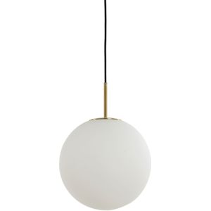 Light & Living Hanglamp Medina - Wit Glas - Ø30cm - Modern - Hanglampen Eetkamer, Slaapkamer, Woonkamer