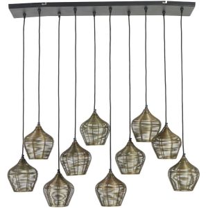 Hanglamp Alvaro - Antiek Brons - 120x25x29,5cm - 10L