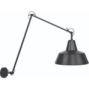 Wandlamp Chicago - Zwart - 130x36x80cm
