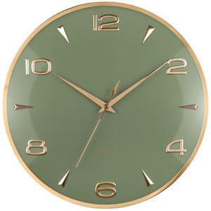 Wandklok Sienna Glow - Groen - 40.6x5x40.6cm