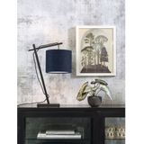 GOOD&MOJO Tafellamp Andes - Bamboe Zwart/Blauw - 30x18x46cm - Scandinavisch,Bohemian