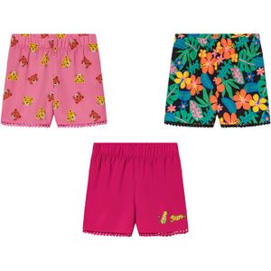 lupilu® Kleinkinder Shorts mit Häkel-Pompons am Beinabschluss