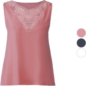 esmara® Damen Top mit Spitze, leger geschnitten